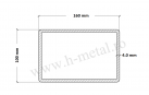 Teava rectangulara zincata 160x100x4 mm 1